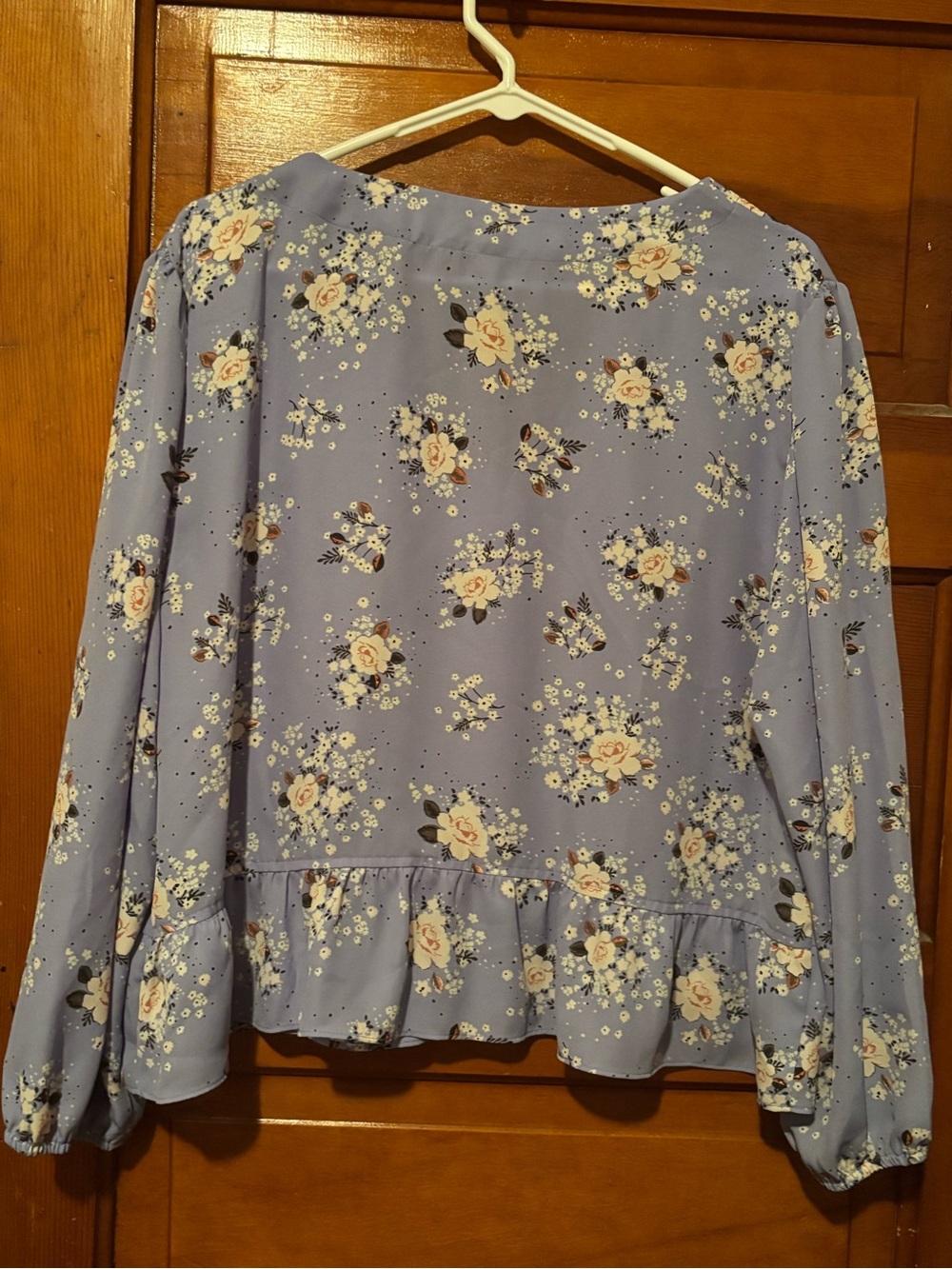 Candie’s Blue Floral Blouse NWOT - Picture 2 of 6
